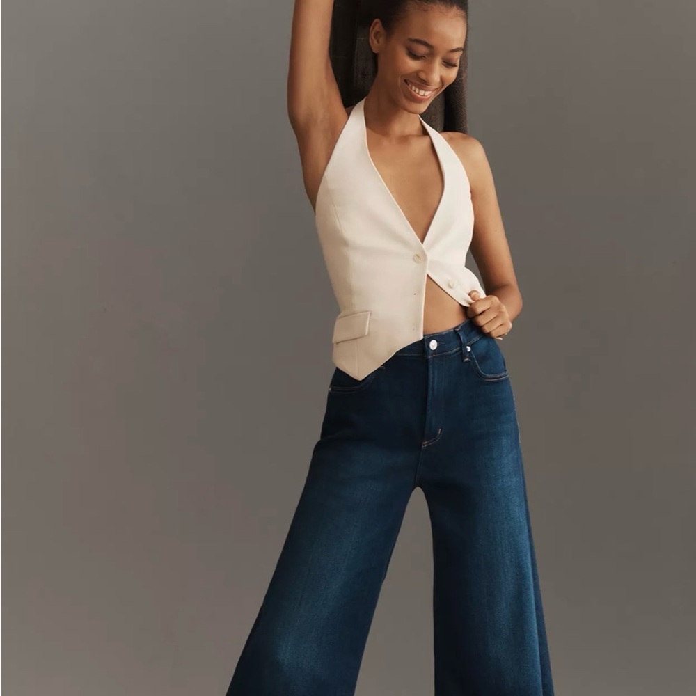 NWT Citizens of Humanity Lyra High-Rise Wide-Leg Crop Jeans Sz: 31